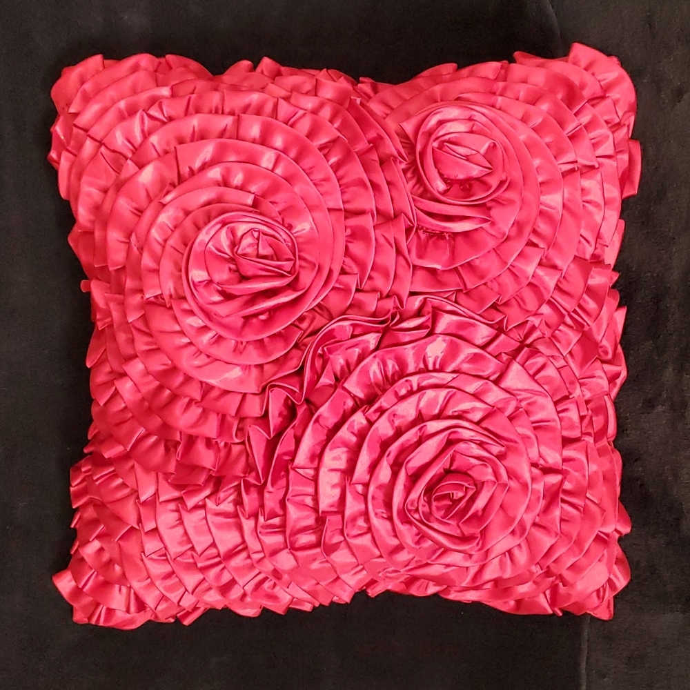 Red Rose Throw Pillow